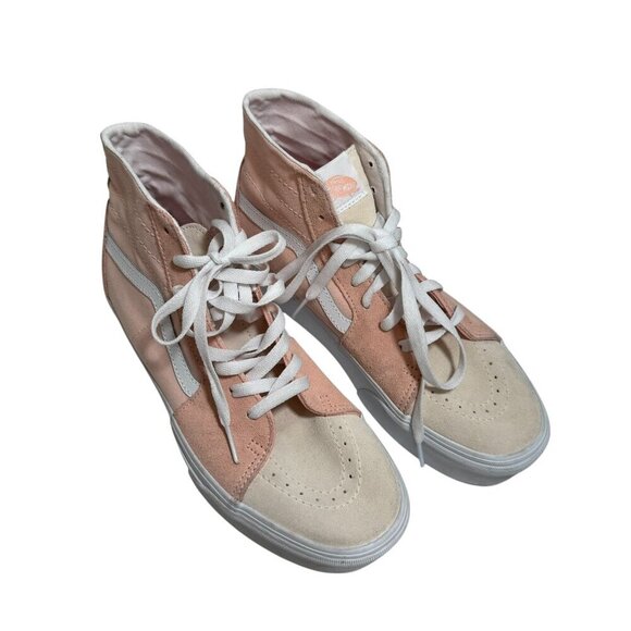 Vans Sk8-Hi Tapered Stackform Color Block Peach Platform Shoe Women's 9.5 NEW - Picture 3 of 8